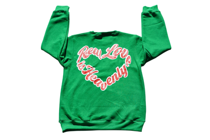 Real Love Is Heavenly Sweater (Green)