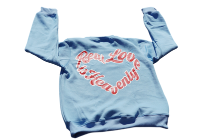 Real Love Is Heavenly Sweater (Blue)