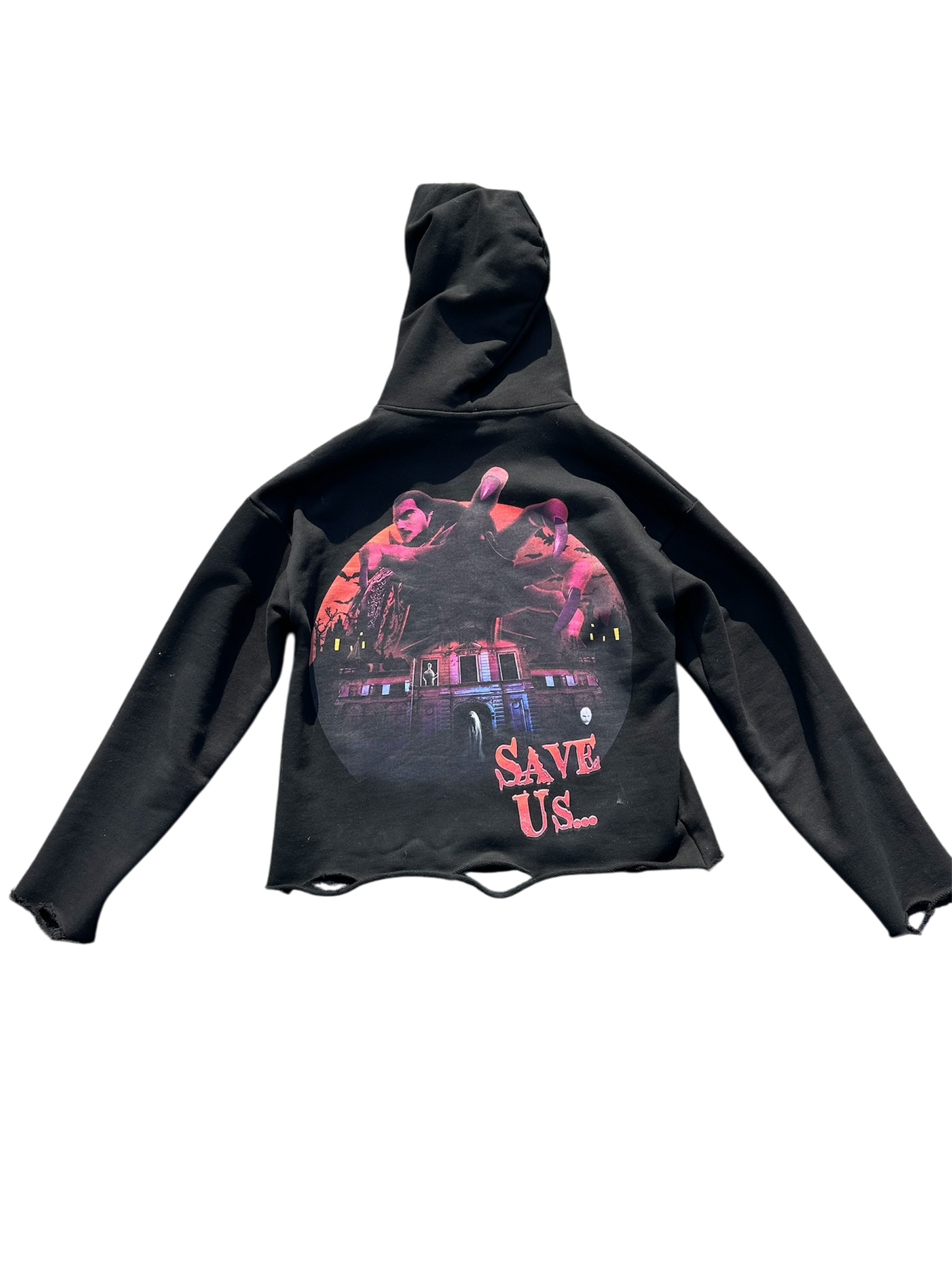 “Save Us” Cropped Hoodie