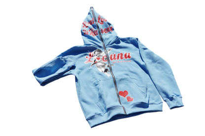 Real Love Is Heavenly Full Zip (Blue)