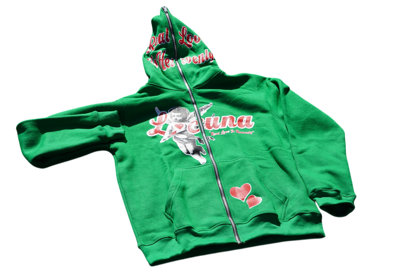 Real Love Is Heavenly Full Zip (Green)