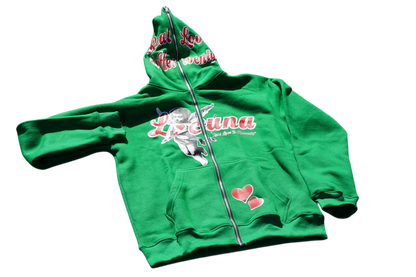 Real Love Is Heavenly Full Zip (Green)