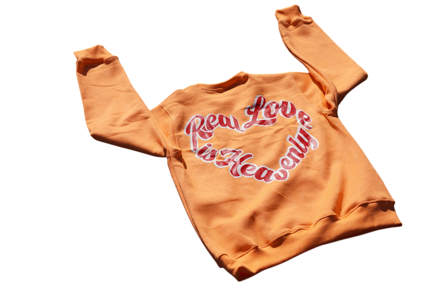 Real Love Is Heavenly Sweater (Peach)