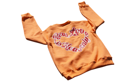 Real Love Is Heavenly Sweater (Peach)