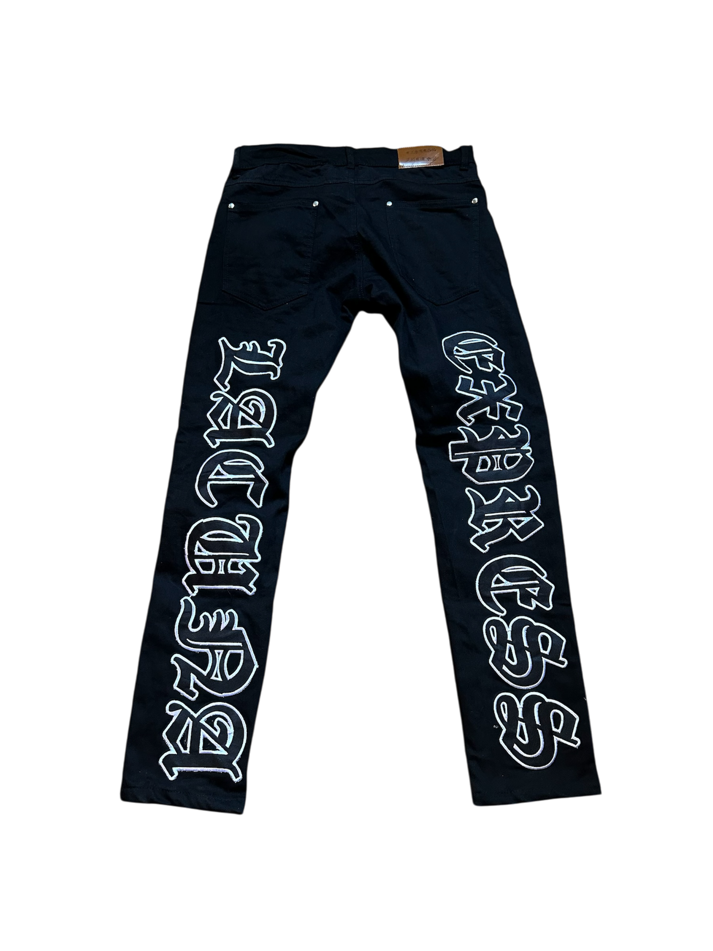 EST.2022 Jeans (White and black)