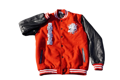 Gamble With Your Life Varsity Jacket (Red)