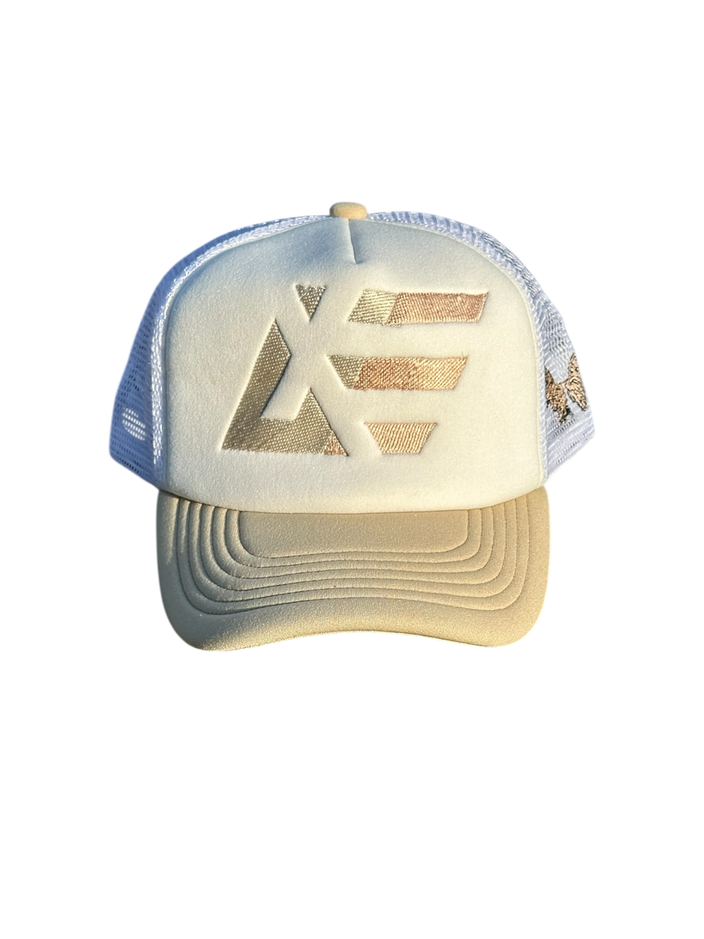 Where Angels Hang Beige Trucker Hat