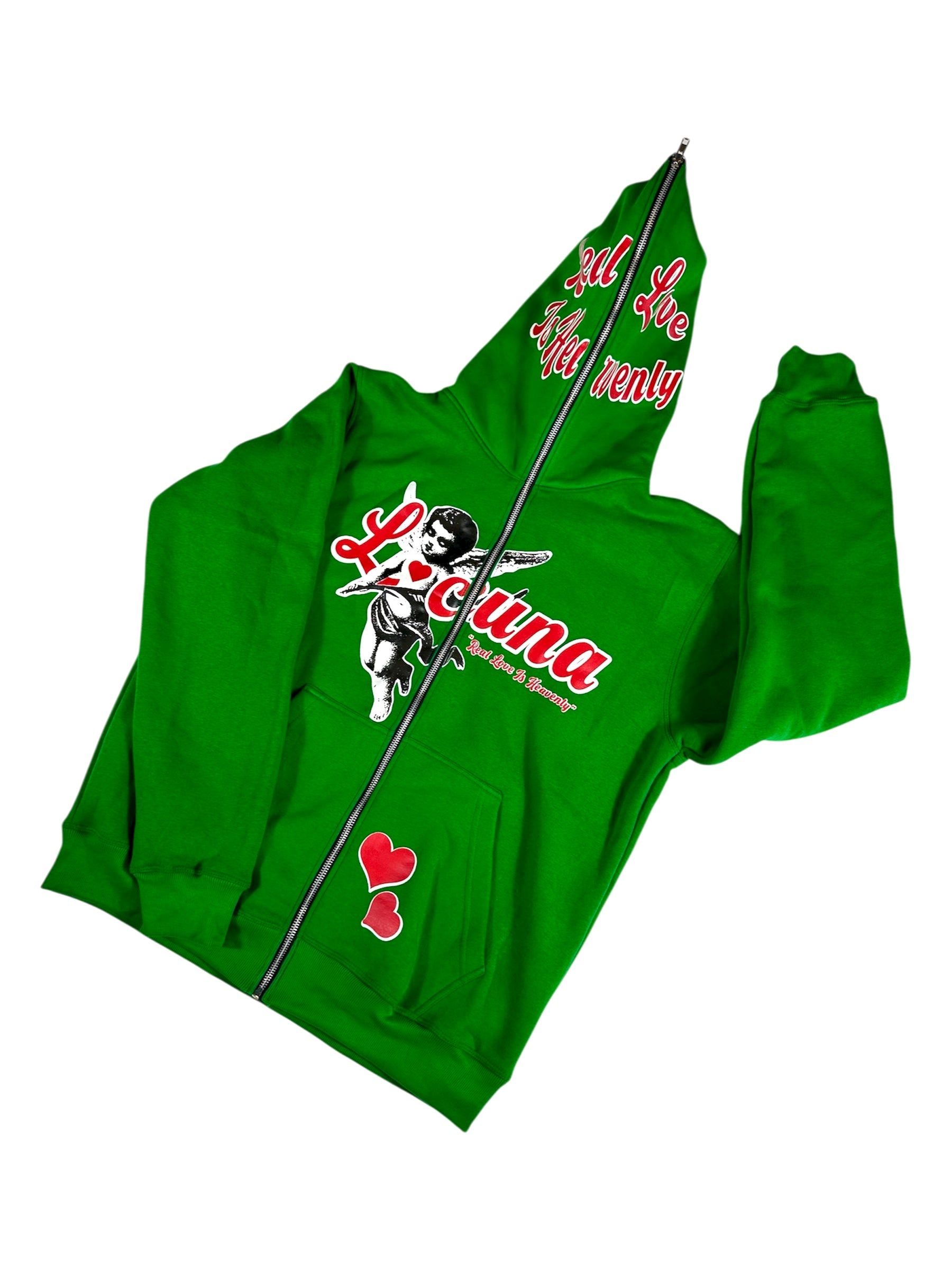 Real Love Is Heavenly Full Zip (Green)