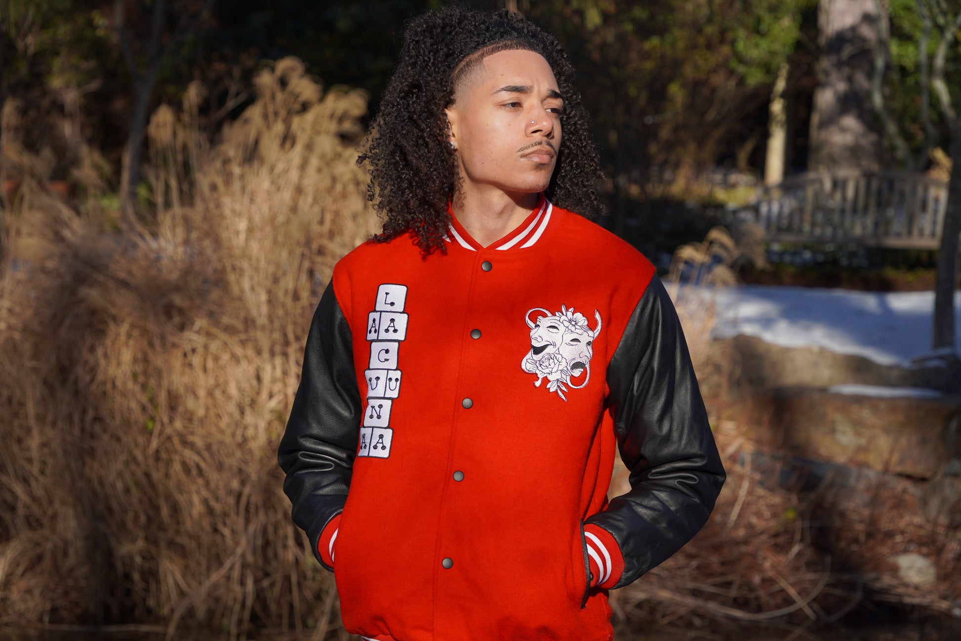 Gamble With Your Life Varsity Jacket (Red)