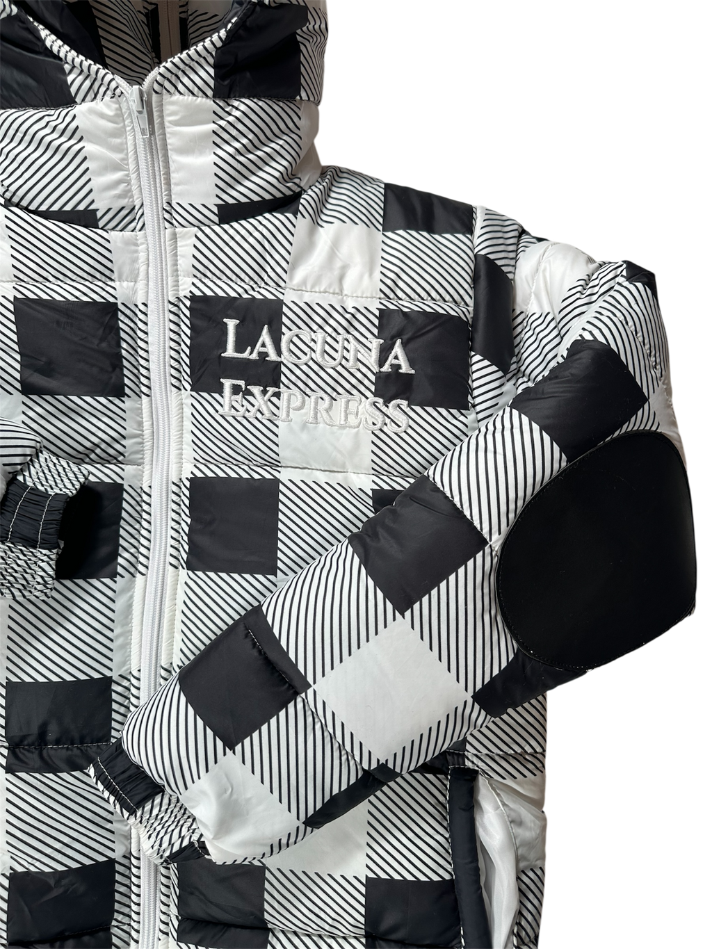 Static Flannel Puffer Jacket